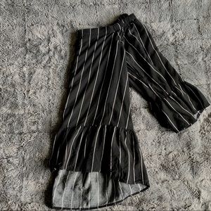 Off the Shoulder Striped Blouse